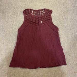 Charolette Russ’s maroon tank top